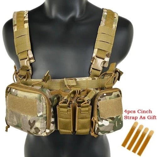 Tactical Haven™ Chest Rig: Vest with Molle System and Magazine Pouch