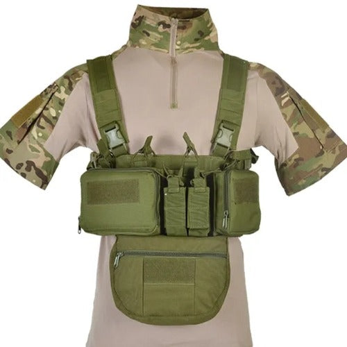 Tactical Haven™ Chest Rig: Vest with Molle System and Magazine Pouch