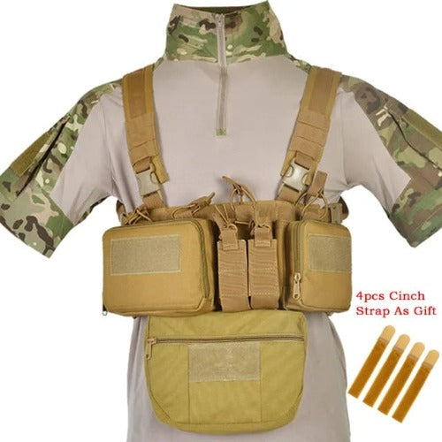 Tactical Haven™ Chest Rig: Vest with Molle System and Magazine Pouch