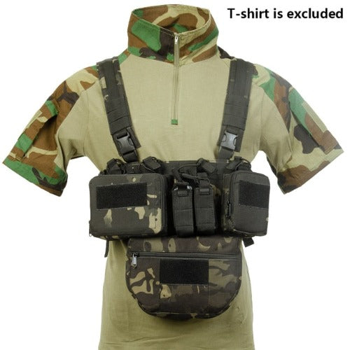 Tactical Haven™ Chest Rig: Vest with Molle System and Magazine Pouch