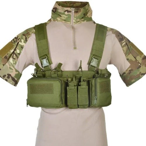 Tactical Haven™ Chest Rig: Vest with Molle System and Magazine Pouch