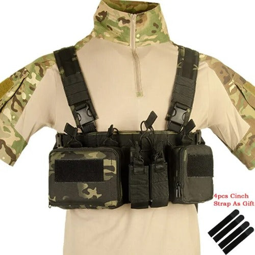 Tactical Haven™ Chest Rig: Vest with Molle System and Magazine Pouch