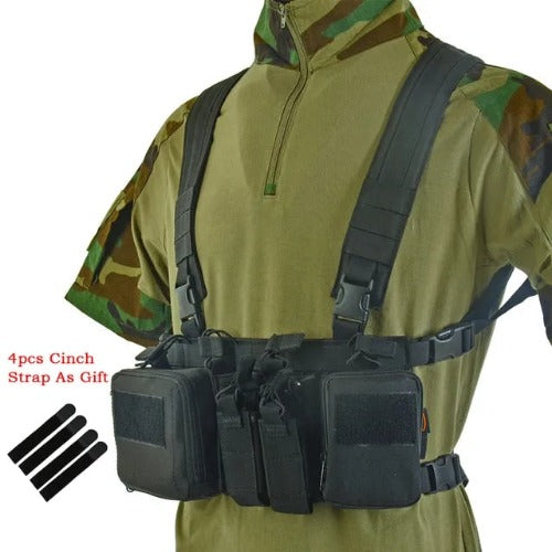 Tactical Haven™ Chest Rig: Vest with Molle System and Magazine Pouch