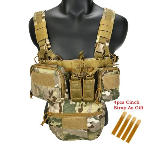 Tactical Haven™ Chest Rig: Vest with Molle System and Magazine Pouch