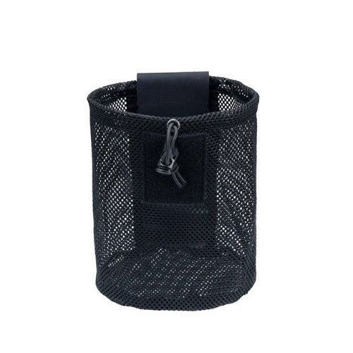 Tactical Haven ™ Nylon Mesh Folding Bag Compatible with MOLLE belt, with Drawstring flap 3595