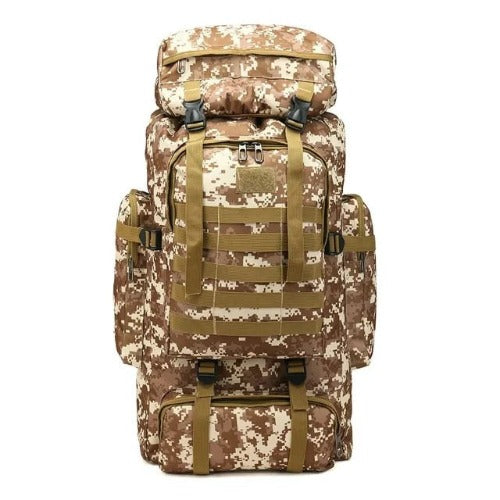 Tactical Haven™ Expedition ProShield 75L: Advanced Tactical Backpack with Wear-Resistant Oxford Fabric