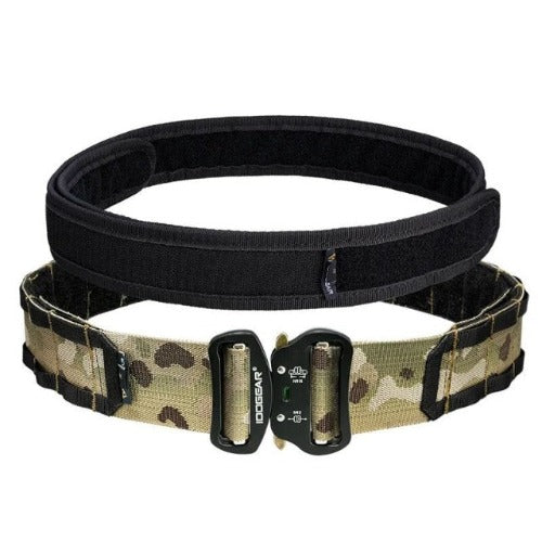 Tactical Haven™ IDOGEAR Two-in-One 2" Tactical Belt Combat Quick Release Metal Buckle Mens MOLLE Belts