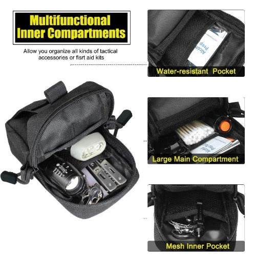 Tactical Haven ™ Molle Tactical Bag, Military Waist Bag, Gadget Organizer