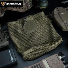 Tactical Haven ™ Nylon Mesh Folding Bag Compatible with MOLLE belt, with Drawstring flap 3595