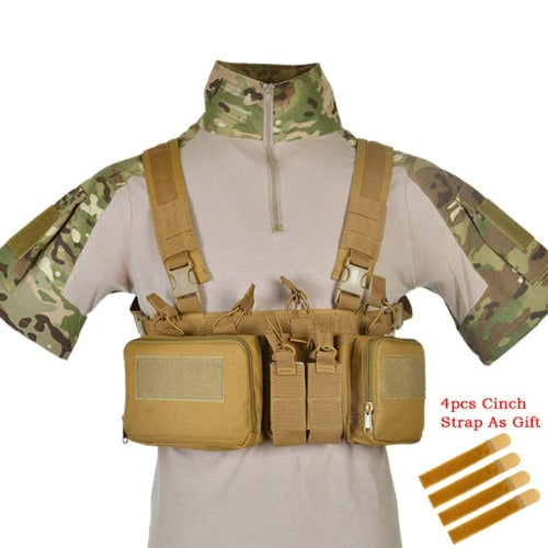 Tactical Haven™ Chest Rig: Vest with Molle System and Magazine Pouch