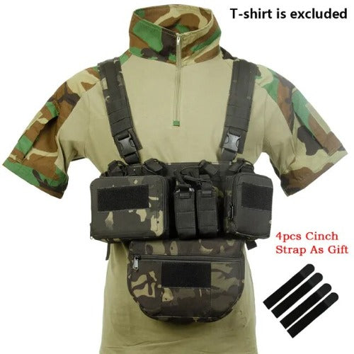 Tactical Haven™ Chest Rig: Vest with Molle System and Magazine Pouch