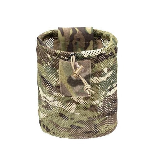 Tactical Haven ™ Nylon Mesh Folding Bag Compatible with MOLLE belt, with Drawstring flap 3595