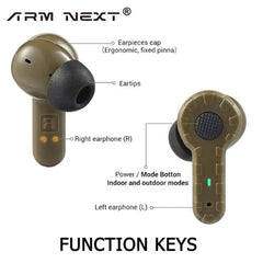 Tactical Haven ™ ARM NEXT - Electronic noise-canceling Earplugs