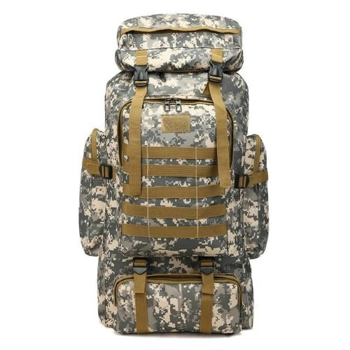 Tactical Haven™ Expedition ProShield 75L: Advanced Tactical Backpack with Wear-Resistant Oxford Fabric