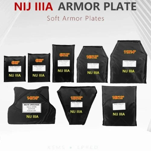 Tactical Haven™ NIJ IIIA, NIJ III Soft/Hard Bulletproof Plates