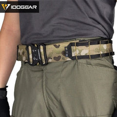 Tactical Haven™ IDOGEAR Two-in-One 2" Tactical Belt Combat Quick Release Metal Buckle Mens MOLLE Belts