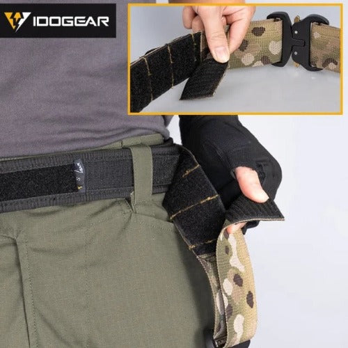 Tactical Haven™ IDOGEAR Two-in-One 2" Tactical Belt Combat Quick Release Metal Buckle Mens MOLLE Belts