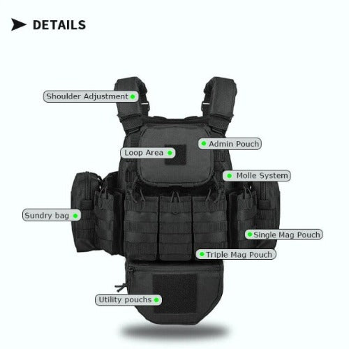 Tactical Haven™ YAKEDA Plate Carrier Tactical Vest