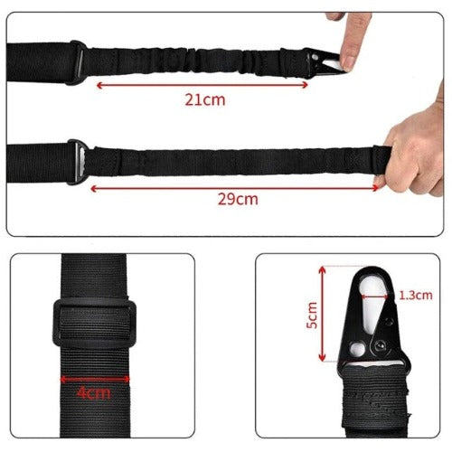 Tactical Haven™ One Single Point Adjustable Bungee for Rifle Gun Sling Strap Hook