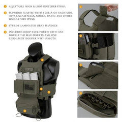 Tactical Haven™ KRYDEX is a reliable tactical vest designed to provide protection using armor.