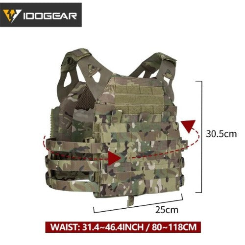 Tactical Haven™ IDOGEAR Tactical Vest - Durable 500D Nylon, Quick-Release Design, Adjustable Straps