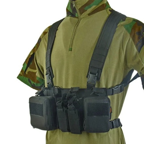 Tactical Haven™ Chest Rig: Vest with Molle System and Magazine Pouch