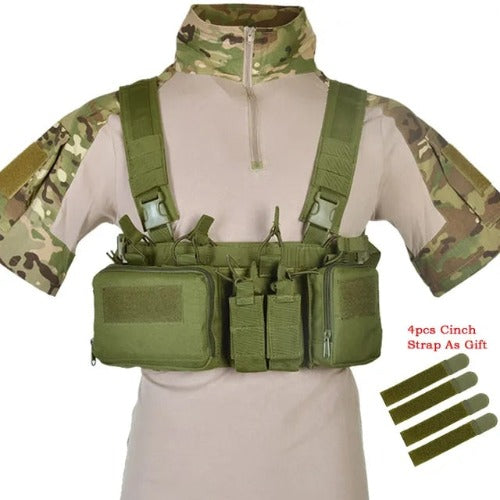 Tactical Haven™ Chest Rig: Vest with Molle System and Magazine Pouch