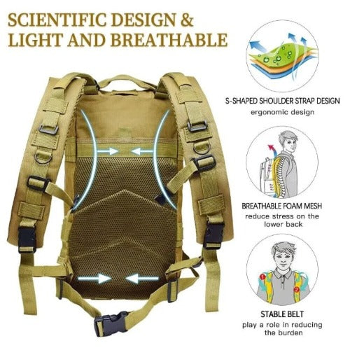 Tactical Haven™ Versatile Tactical Backpack for Outdoor Enthusiasts