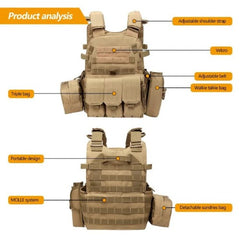 Tactical Haven™ Nylon Pouch Molle Gear Tactical Vest